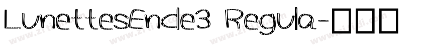 LunettesEnde3 Regula字体转换
